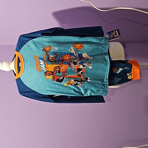 space jam Other - boys PJs Space Jam 2 peice shirt and pant winter size 10/12